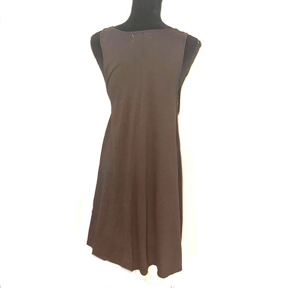 Lagaci Size Large Dress Pullover Tank Style Dark Gray Swing Bottom Stretchy - Picture 3 of 7